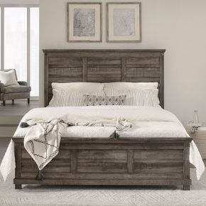 Liberty Furniture 903-BR-OCPB Lakeside Haven - King Optional California Panel Bed - Brownstone