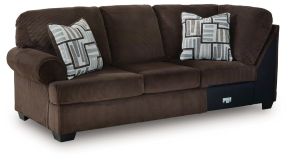 Signature Design by Ashley® PC3560366 Kimlee - LAF Sofa With Corner Wedge - Chocolate