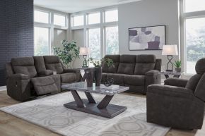Benchcraft® 63605/88/94/29 Benchcraft® 63605/88/94/29 Brysonview - 3 Pc. - Reclining Sofa, Reclining Loveseat With Console, Recliner - Charcoal