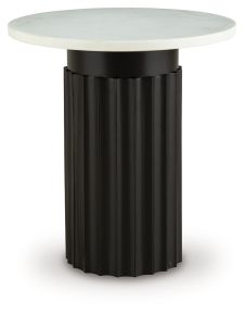 Ashley Furniture A4000724 Wainstone - Accent Table - Black / White