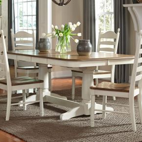 Liberty Furniture 278-CD-PS Springfield - Double Pedestal Table - White