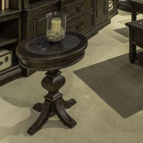 Liberty Furniture 297-OT1021 Paradise Valley - Round Chairside Table - Saddle Brown