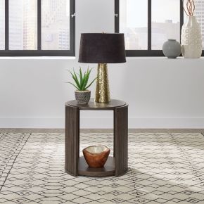 Liberty Furniture 145-OT1020 Liberty Furniture 145-OT1020 City View - Round End Table - Coffee Bean