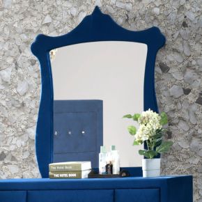 ACME 24224 Dante - Mirror - Blue Velvet