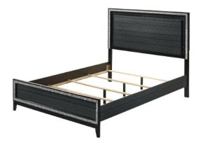 ACME 28427EK Haiden - Eastern King Bed With LED - Weathered Black