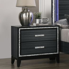 ACME 28433 Haiden - Nightstand - Weathered Black Finish