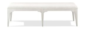 Riverside Furniture 59359 Myra - Upholstered Dining Bench - Paperwhite