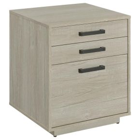 CoasterEssence 805882 Loomis - 3-Drawer Home Office File Cabinet - Whitewashed Gray