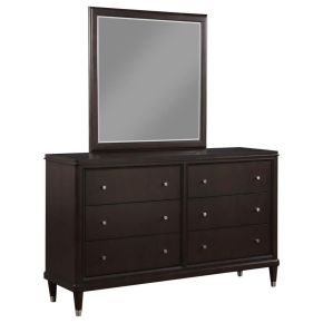 Coaster Fine Furniture 223063M Emberlyn - 6-Drawer Dresser With Mirror - Brown