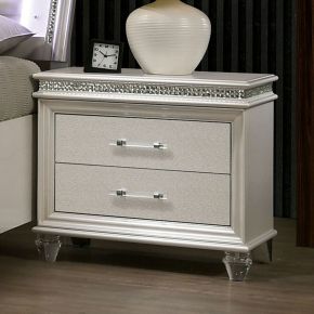 Furniture of America CM7899N Maddie - Nightstand - Pearl White