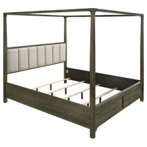 Coaster Fine Furniture 224931KWB2 Gran Park - California King Side Rails, Posts, Left & Right Canopy, Box 2 of 2 - Dark Cocoa