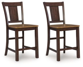 Signature Design by Ashley® PCD651-124 Rylandeen - Barstool (Set of 2) - Light Brown / Dark Brown