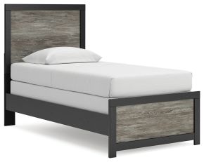 Ashley Furniture PCB1118B8 Ashley Furniture PCB1118B8 Broachmyn - Twin Panel Bed - Black / Gray