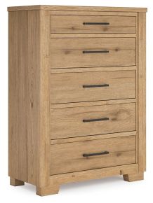 Signature Design by Ashley® B841-46 Galliden - Light Brown - Five Drawer Chest