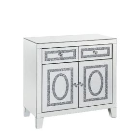 ACME 97952 Noralie - Cabinet - Mirrored & Faux Diamonds