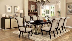 Furniture of America CM3353T-TABLE Ornette - Dining Table - Espresso / Champagne