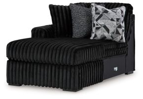 Signature Design by Ashley® 9810316 Midnight-Madness - Laf Corner Chaise - Onyx