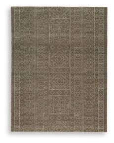 Ashley Furniture R407701 Merrittman - 8' x 10' Rug - Brown / Ivory
