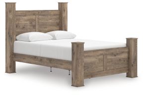 Ashley Furniture PCB2260B4 Rusticott - Queen Poster Bed - Brown