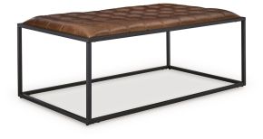 Ashley Furniture A3000826 Junsor - Cocktail Ottoman - Brown / Black