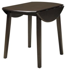 Signature Design by Ashley® D310-15 Hammis - Dark Brown - Round DRM Drop Leaf Table