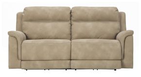 Signature Design by Ashley® 5930247 Next-Gen Durapella - 2 Seat PWR REC Sofa ADJ HDREST - Sand