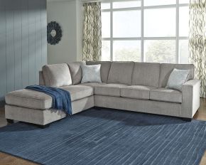 Signature Design by Ashley® 87214/16/83 Altari - Alloy - Left Arm Facing Corner Chaise With Sleeper 2 Pc Sectional