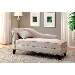 Furniture of America CM-CE2185BG Stillwater - Chaise - Beige