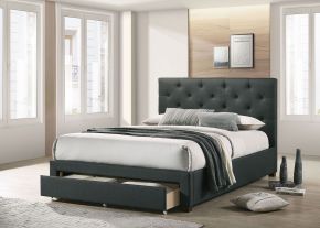 Furniture of America CM7218DG-CK-BED Sybella - California King Bed - Dark Gray