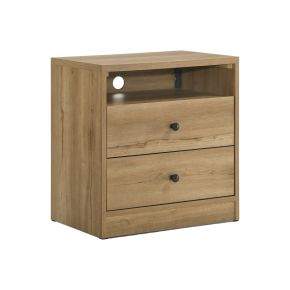 Intercon VG-BR-2202-NNM-C Vega - Nightstand - Natural Oak Melamine