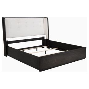 Coaster Fine Furniture 222491KEB1 Leandro - Eastern King Headboard , Box 1 of 3 - Burnished Black