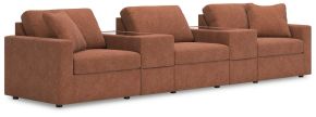 Signature Design by Ashley® 92102S9 Modmax - 5-Piece Sectional With Storage Consoles - Spice