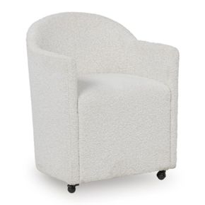 Ashley Furniture PCD843-03A Radkin - Dining Upholstered Arm Chair (Set of 2) - Off White
