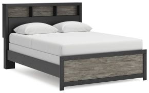 Ashley Furniture PCB1118B2 Ashley Furniture PCB1118B2 Broachmyn - Queen Bookcase Bed - Black / Gray