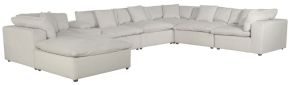 Jackson 4445/31/59/28/88/8-11 Posh - 8 Piece Modular Sectional With 3 Armless, 3 Corners, 1 Cocktail Ottoman, 1 Console - Porcelain