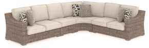 Signature Design by Ashley® P791/854/846/851 Beachcroft - 4 Pc. - Sectional Lounge - Beige