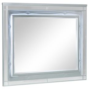 CoasterEssence 223214 Gunnison - Dresser Mirror - Silver Metallic