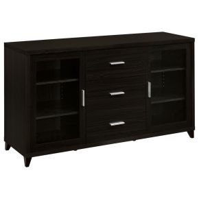 CoasterEssence 700881 Lewes - 2 Door Engineered Wood TV Stand - Cappuccino