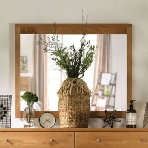 Furniture of America FOA7602M Willamette - Mirror - Light Oak