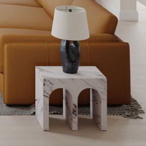 ACME LV03126 Fritzy - End Table - White