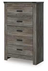 Signature Design by Ashley® B4480-46 Frandern - Five Drawer Chest - Gray
