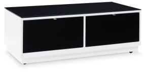 Ashley Furniture T756-1 Gardoni - Rectangular Cocktail Table - White / Black