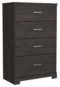 Signature Design by Ashley® B2589-44 Belachime - Four Drawer Chest - Charcoal