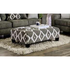 Furniture of America SM5156-OT Basie - Ottoman - Gray