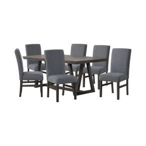 New Classic 40-4125-DG6C New Classic 40-4125-DG6C High Line - Dining Table & 6 Chairs - Gray
