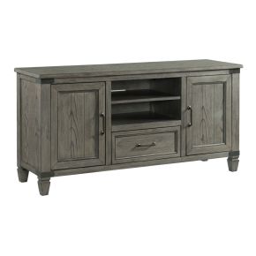 Intercon FR-HT-6030-PEW-C Foundry - 60" TV Console - Brushed Pewter