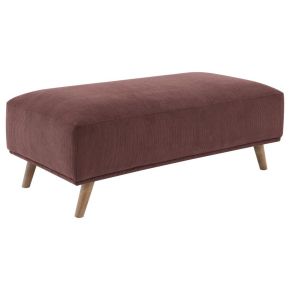 Coaster Fine Furniture 503959 Elizabeth - Corduroy Upholstered Ottoman - Wine Red