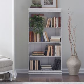 Liberty Furniture 244-HO3060 Magnolia Manor - 60" Bookcase (RTA) - White