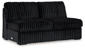 Signature Design by Ashley® 9810334 Midnight-Madness - Armless Loveseat - Onyx