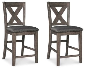 Ashley Furniture D388-124 Caitbrook - Upholstered Barstool (Set of 2) - Gray